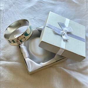 Coach - White & Blue Enamel Bracelet